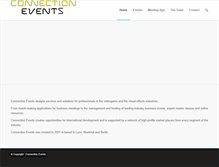 Tablet Screenshot of connection-events.com